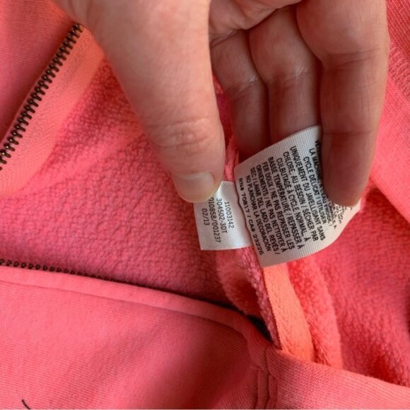 Pink Victoria's Secret Sweater Hoodie Zip up Sweatshirt Pink y2k early 2000 S - Picture 11 of 14